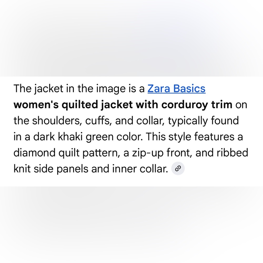 Zara Basic Quilted Country Style Jacket Size Small - Picture 14 of 14